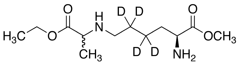 N6-(Ethoxycarbonylethyl)-L-lysine-d4 Methyl Ester (Mixture of Diastereomers) - Chemical structure and product image