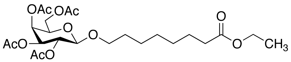 8-Ethoxycarbonyloctanoyl-2,3,4,6-tetra-O-acetyl-Beta-D-galactopyranoside - Chemical structure and product image