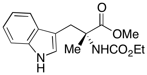 N-(Ethoxycarbonyl)-alpha-methyl-D-tryptophan Methyl Ester - Chemical structure and product image