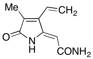 (2Z)-2-(3-Ethenyl-1,5-dihydro-4-methyl-5-oxo-2H-pyrrol-2-ylidene)acetamide - Chemical structure and product image