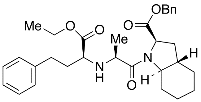 (2R,3aS,7aR)-1-[(2S)-2-[[(1S)-1-(Ethoxycarbonyl)-3-phenylpropyl]amino]-1-oxopropyl]octahydro-1H-indole-2-carboxylic Acid Benzyl Ester - Chemical structure and product image