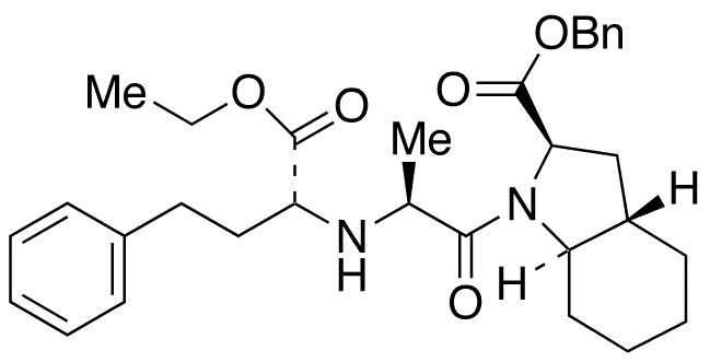 (2R,3aS,7aR)-1-[(2S)-2-[[(1R)-1-(Ethoxycarbonyl)-3-phenylpropyl]amino]-1-oxopropyl]octahydro-1H-indole-2-carboxylic Acid Benzyl Ester - Chemical structure and product image