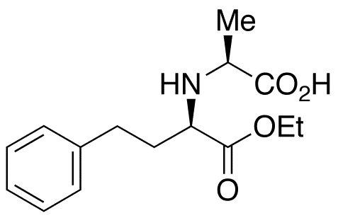 (-)-N-[1-(R)-Ethoxycarbonxyl-3-phenylpropyl]-L-alanine - Chemical structure and product image