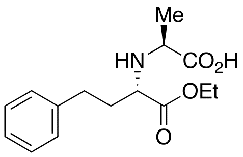 (+)-N-[1-(S)-Ethoxycarbonxyl-3-phenylpropyl]-L-alanine - Chemical structure and product image