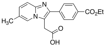 2-[4-(Ethoxycarbonyl)phenyl]-6-methyl-imidazo[1,2-a]pyridine-3-acetic Acid - Chemical structure and product image