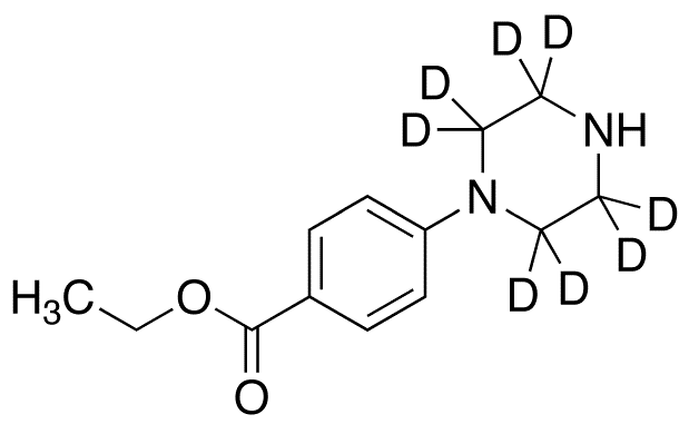 1-(4-Ethoxycarbonylphenyl)piperazine-d8 - Chemical structure and product image