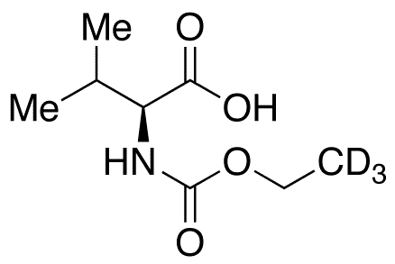 N-(Ethoxycarbonyl)-L-valine-d3 - Chemical structure and product image