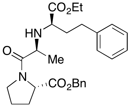 (R)-1-[N-[1-(Ethoxycarbonyl)-3-phenylpropyl]-L-alanyl]-L-proline Phenylmethyl Ester - Chemical structure and product image