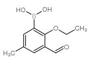2-Ethoxy-3-formyl-5-methylphenylboronic acid - Chemical structure and product image