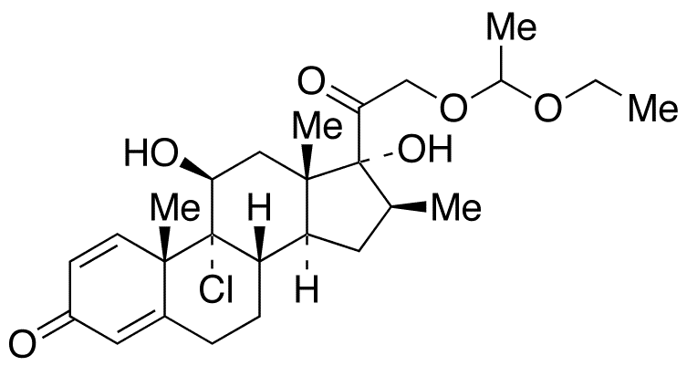 21-(1-Ethoxyethyl) Beclomethasone - Chemical structure and product image