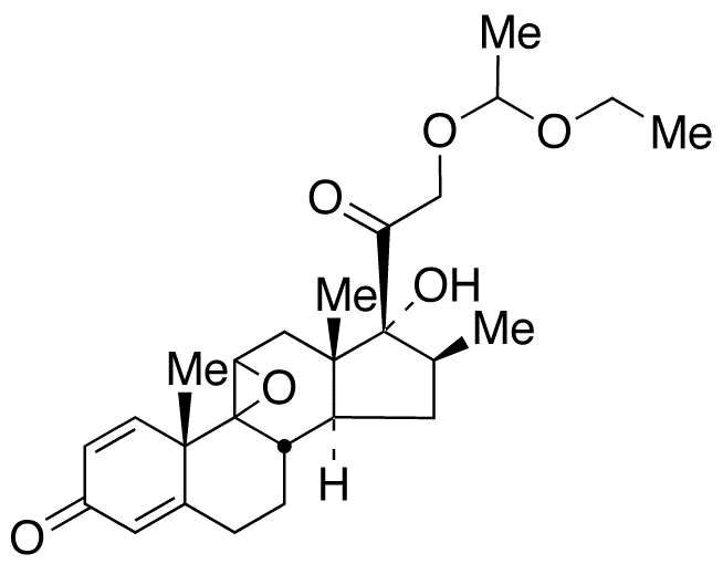 21-(1-Ethoxyethyl) Beclomethasone 9,11-Epoxide - Chemical structure and product image