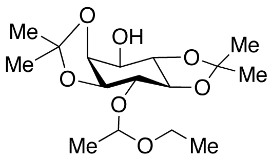 6-O-(D,L-1-Ethoxyethyl)-1,2:4,5-bis-O-(1-methylethylidene) D,L-myo-Inositol - Chemical structure and product image