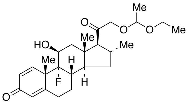 21-O-(1-Ethoxy)ethyl Desoxymetasone (Mixture of Diastereomers) - Chemical structure and product image