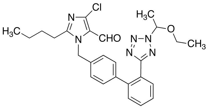 N-1-Ethoxyethyl Losartan Carboxaldehyde - Chemical structure and product image