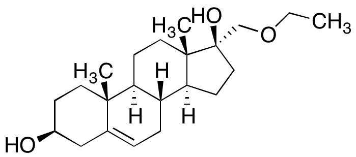 17-(Ethoxymethyl) Androst-5-ene-3 beta,17 beta-diol - Chemical structure and product image