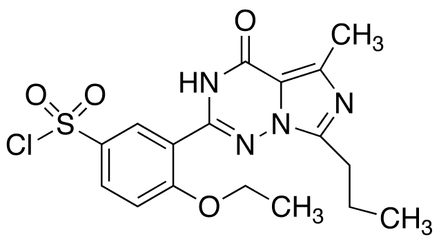 4-Ethoxy-3-(5-methyl-4-oxo-7-propyl-3,4-dihydro-imidazo[5,1-f][1,2,4]-triazin-2-yl)benzene-sulfonyl Chloride - Chemical structure and product image