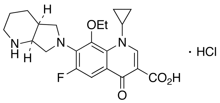 8-Ethoxy Moxifloxacin Hydrochloride - Chemical structure and product image