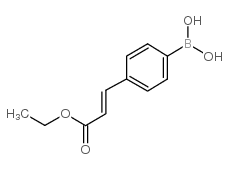 4-(E-3-Ethoxy-3-oxo-1-propen-1-yl)phenylboronic acid - Chemical structure and product image