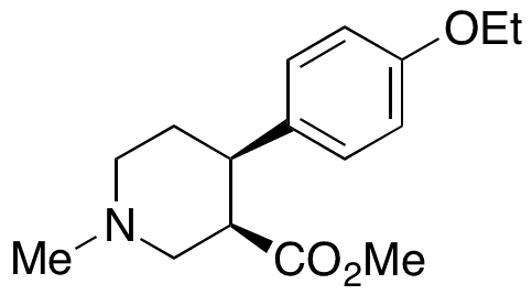 (3R,4R)-4-(4-Ethoxyphenyl)-1-methylpiperidine-3-carboxylic Acid Methyl Ester - Chemical structure and product image
