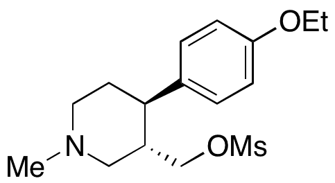 ((3S,4R)-4-(4-Ethoxyphenyl)-1-methylpiperidin-3-yl)methyl Methanesulfonate - Chemical structure and product image