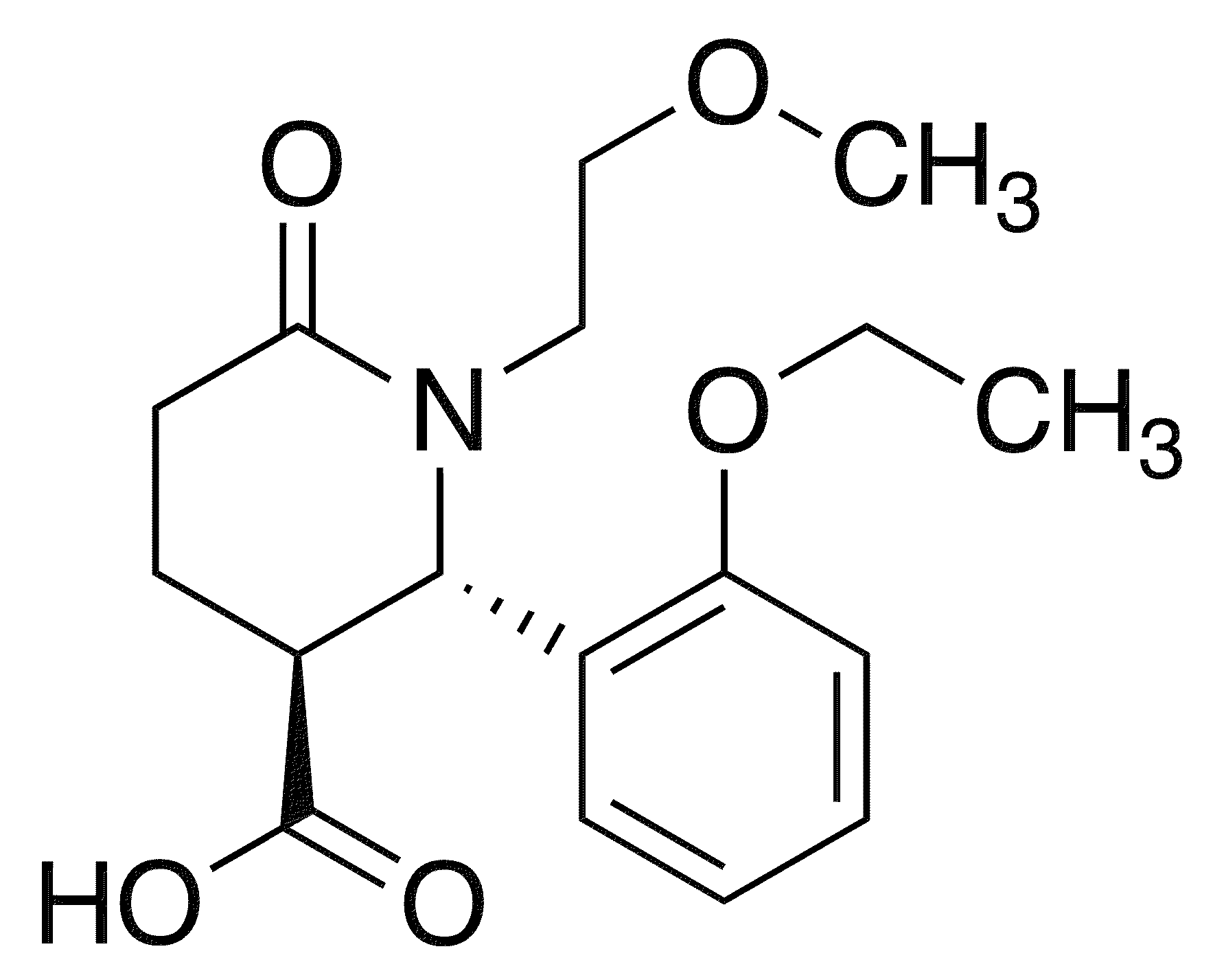(2S,3S)-2-(2-Ethoxyphenyl)-1-(2-methoxyethyl)-6-oxopiperidine-3-carboxylic acid - Chemical structure and product image