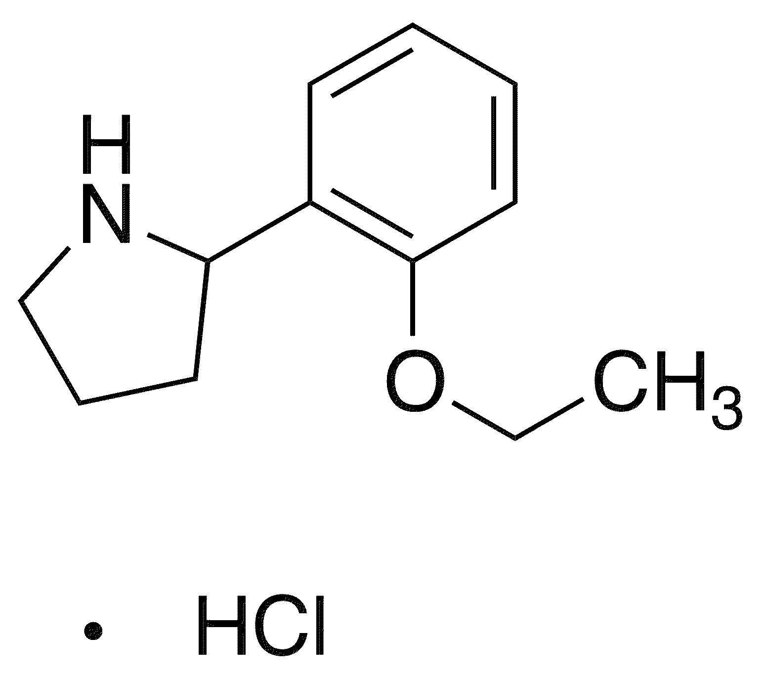 2-(2-Ethoxyphenyl)pyrrolidine Hydrochloride - Chemical structure and product image