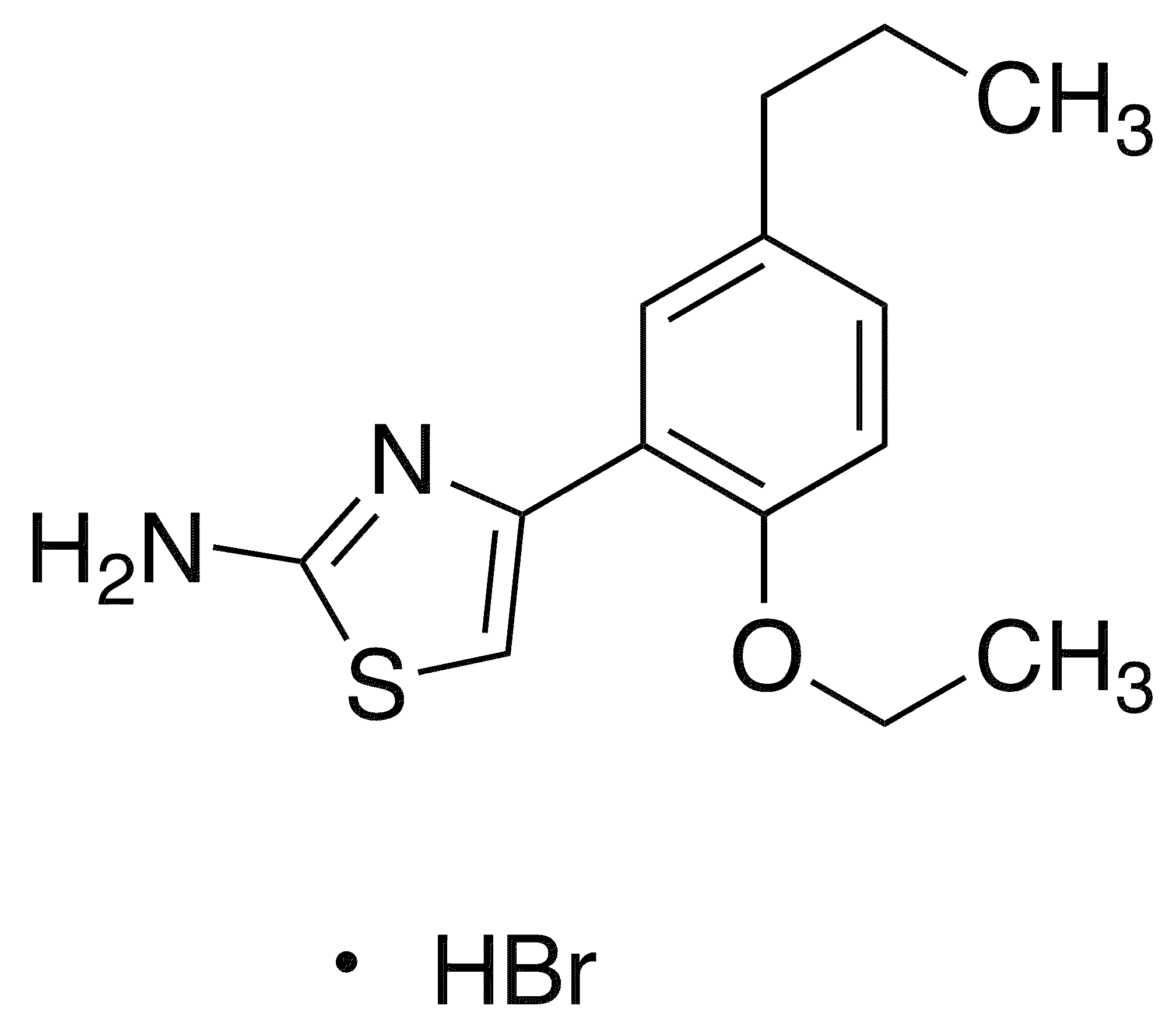 4-(2-Ethoxy-5-propylphenyl)-1,3-thiazol-2-ylamine Hydrobromide - Chemical structure and product image