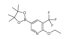 2-Ethoxy-5-(4,4,5,5-tetramethyl-1,3,2-dioxaborolan-2-yl)-3-(trifluoromethyl)-pyridine - Chemical structure and product image