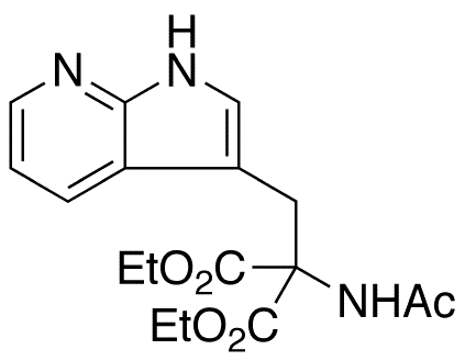 Ethyl alpha-Acetamido-alpha-carbethoxy-beta-(7-aza-3-indolyl)propionate - Chemical structure and product image