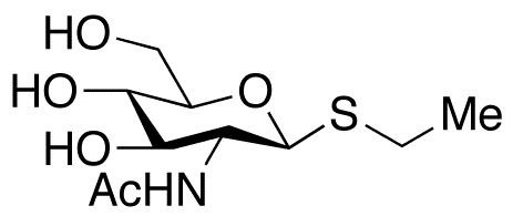 Ethyl 2-Acetamido-2-deoxy-beta-D-thioglucopyranoside - Chemical structure and product image