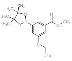 3-Ethoxy-5-(methoxycarbonyl)phenylboronic acid, pinacol ester - Chemical structure and product image