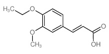 4-Ethoxy-3-methoxycinnamic acid - Chemical structure and product image