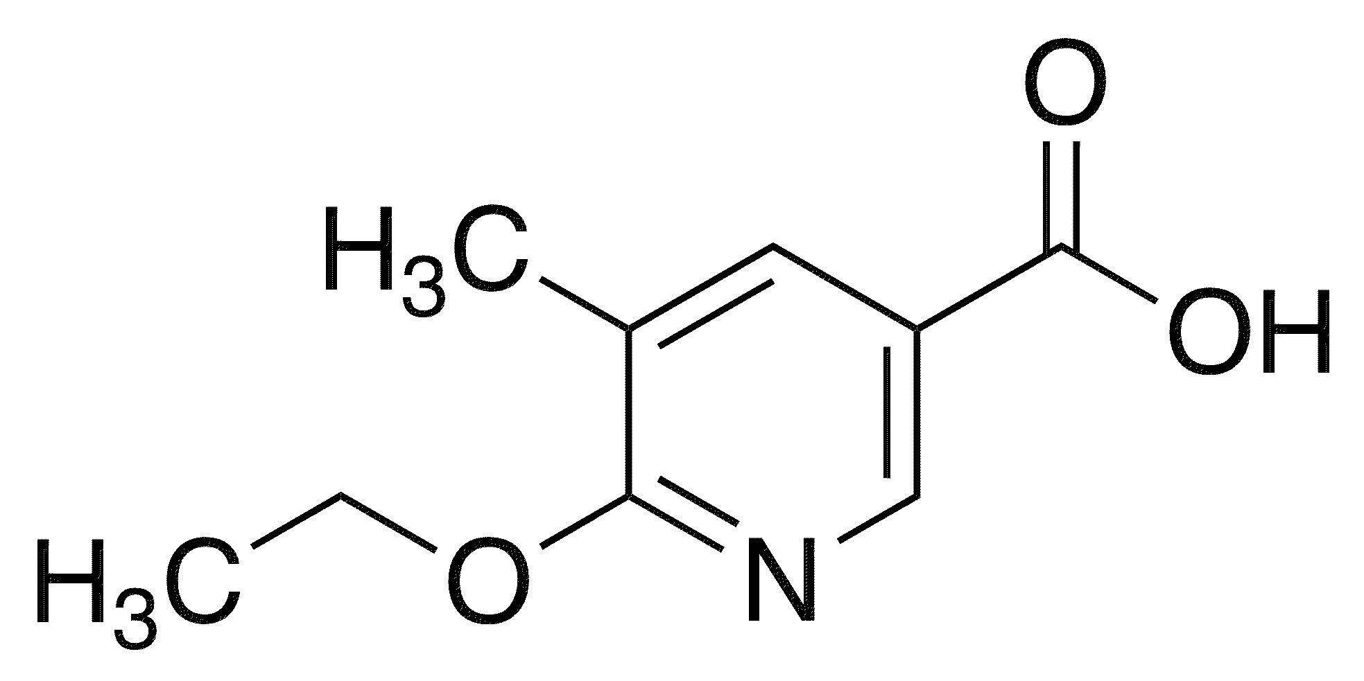 2-Ethoxy-3-methylpyridine-5-carboxylic acid - Chemical structure and product image