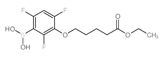 3-(4-Ethoxycarbonylbutyloxy)-2,4,6-trifluorophenylboronic Acid - Chemical structure and product image