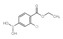 4-Ethoxycarbonyl-3-chlorophenylboronic acid - Chemical structure and product image
