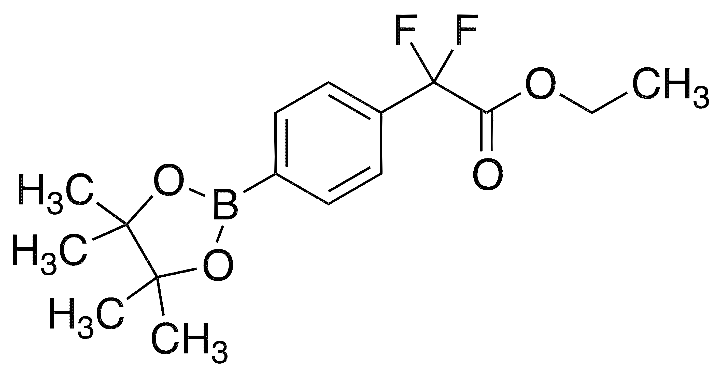 4-(Ethoxycarbonyldifluoromethyl)phenylboronic acid pinacol ester - Chemical structure and product image