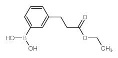 3-(2-Ethoxycarbonylethyl)phenylboronic acid - Chemical structure and product image