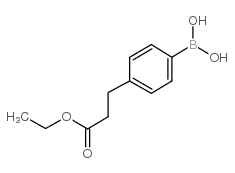 4-(2-Ethoxycarbonylethyl)phenylboronic acid - Chemical structure and product image