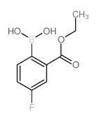 2-(Ethoxycarbonyl)-4-fluorophenylboronic Acid - Chemical structure and product image