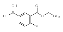 3-Ethoxycarbonyl-4-fluorophenylboronic acid - Chemical structure and product image