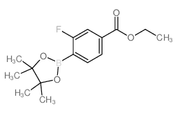 4-Ethoxycarbonyl-2-fluorophenylboronic acid, pinacol ester - Chemical structure and product image
