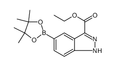 1-N-Ethoxycarbonyl-indazole-5-boronic acid pinacol ester - Chemical structure and product image