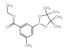 3-(Ethoxycarbonyl)-5-methylphenylboronic Acid Pinacol Ester - Chemical structure and product image