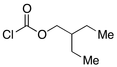 Chemical Name:Â 2-Ethylbutyl Chloroformate - Chemical structure and product image