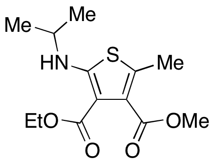 3-Ethyl 4-Methyl 2-(Isopropylamino)-5-methylthiophene-3,4-dicarboxylate - Chemical structure and product image
