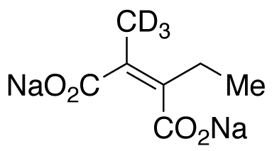 (Z)-2-Ethyl-3-methylmaleic Acid-d3 Disodium Salt - Chemical structure and product image