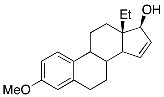 (17 beta)-13-Ethyl-3-methoxygona-1,3,5(10),15-tetraen-17-ol - Chemical structure and product image