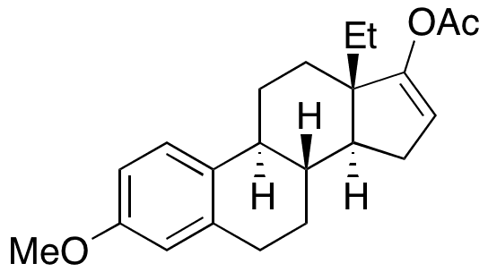 (13S)-Ethyl-3-methoxygona-1,3,5(10),16-tetraen-17-ol Acetate - Chemical structure and product image