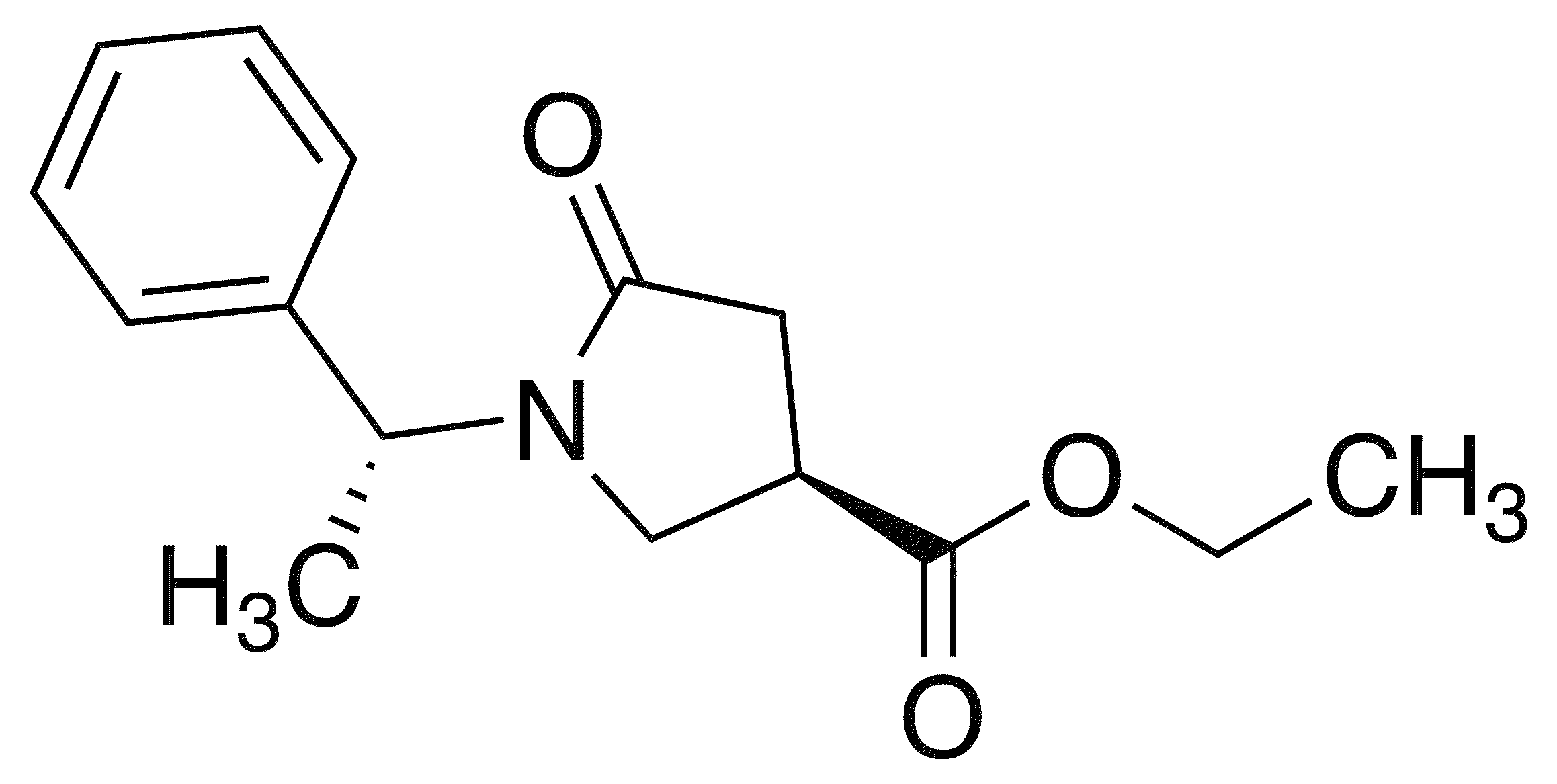 Ethyl (1R, 3R)-5-oxo-1-(1-phenylethyl)pyrrolidine-3-carboxylate - Chemical structure and product image