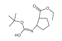 Ethyl (1S,2R)-2-(boc-Amino)cyclopentanecarboxylate - Chemical structure and product image